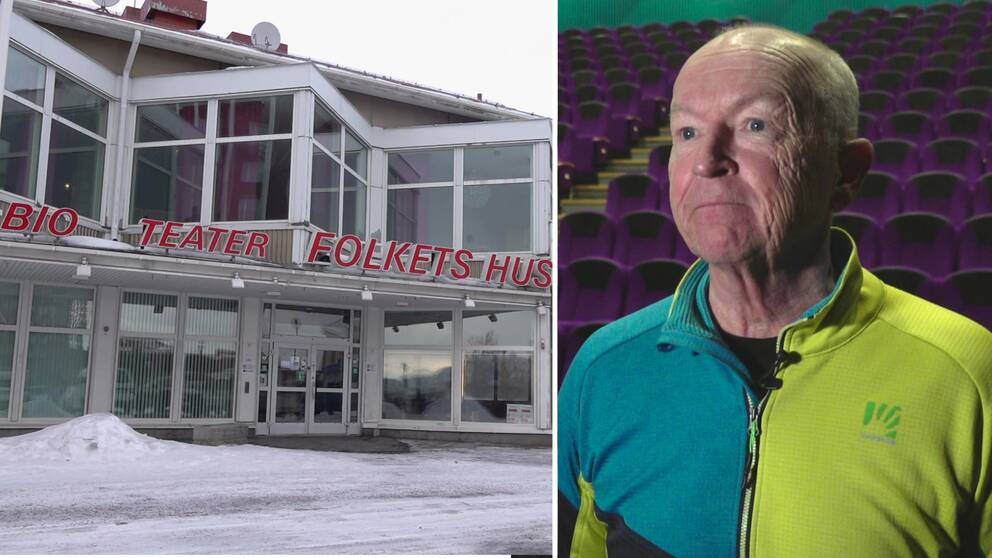 Tommy Pettersson, Folkets hus-föreningen i Kiruna, i biosalongen som invigdes 1936.
