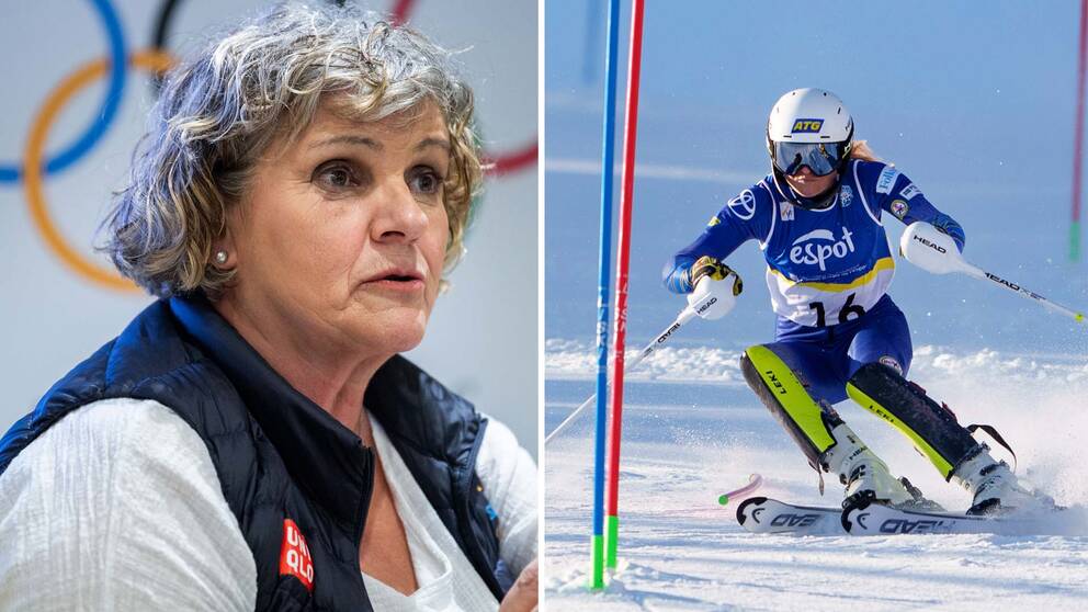 Åsa Llinares Norlin, ordförande Svenska parasportförbundet, och Ebba Årsjö.