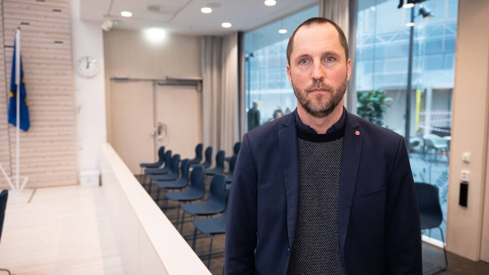 Erik Pelling (S) ordförande i kommunstyrelsen i Uppsala kommun.