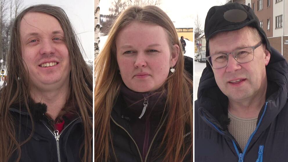 Arjeplogarna Ludwig Wetterberg, Mari Söderberg och Dennis Bissmark.