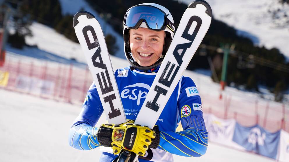 Ebba Årsjö vann slalomcupen.