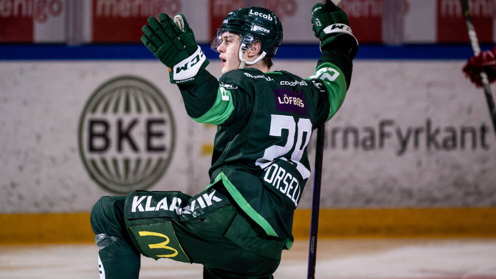 Lucas Forsell gjorde två mål mot Frölunda.