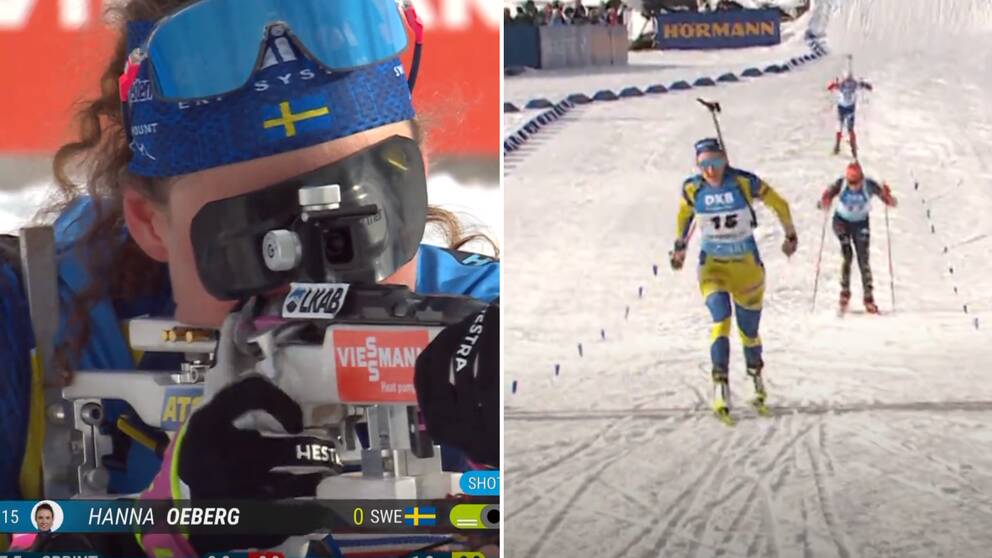 Hanna Öberg slutade på andra plats i Holmenkollen.