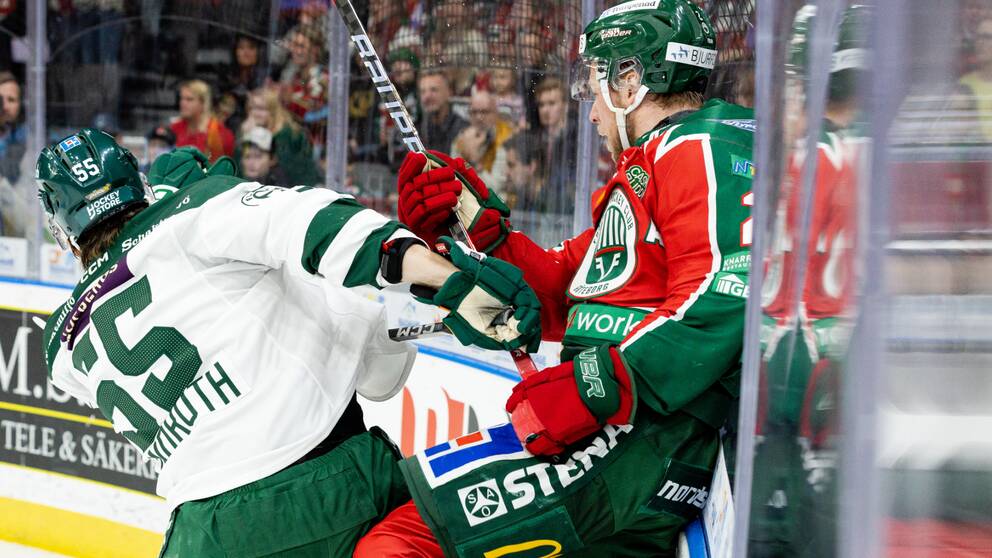 Kvartsfinal mellan Frölunda och Färjestad.