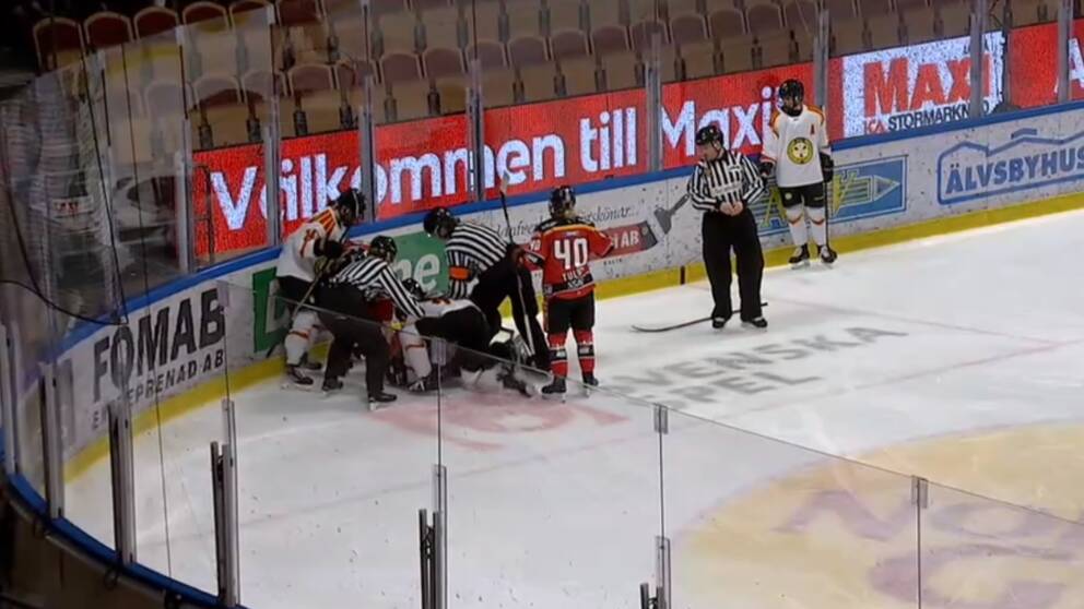 Finalmatchen mellan Luleå och Brynäs avbruten.