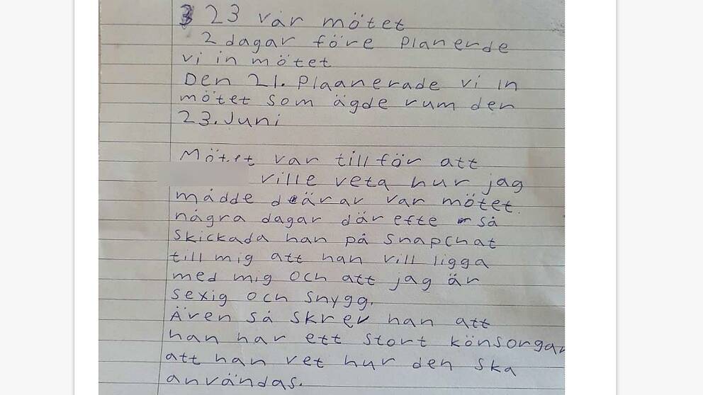 Liselottes brev till sin arbetsgivare Timrå kommun.