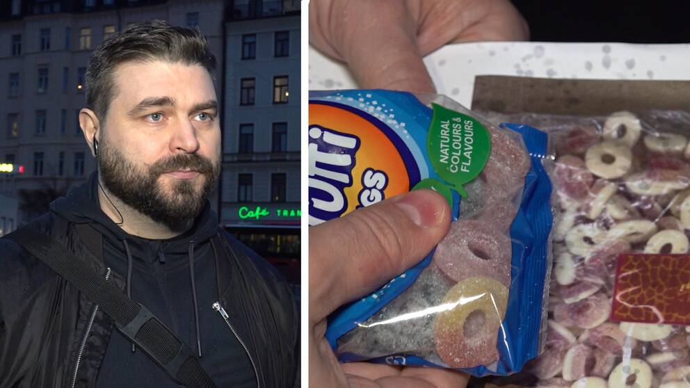 Martin är narkotikapolis och en påse med godis i 