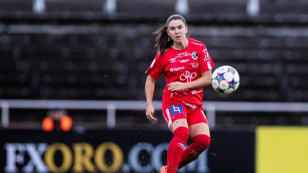 F19-landslagsspelaren Emilia Pelgander är en av Kif Örebros egenfostrade talanger.