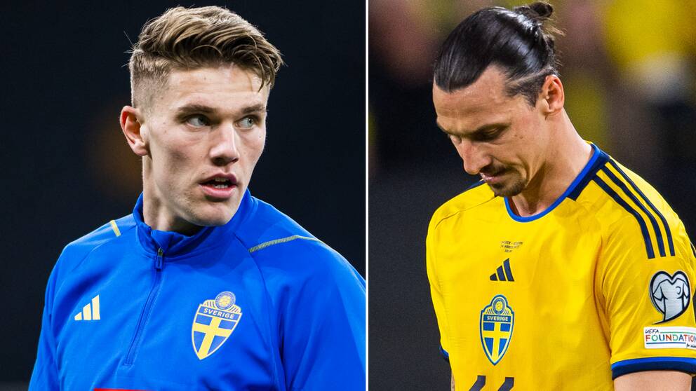 Viktor Gyökeres från start, medan Zlatan Ibrahimovic är utanför truppen.