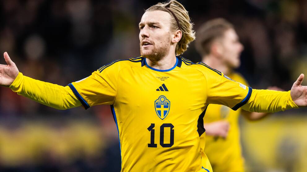 Emil Forsberg målskytt i EM-kvalet.
