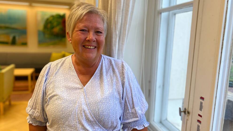 Mona Forsberg på sitt rum i rådhuset i Jönköping.