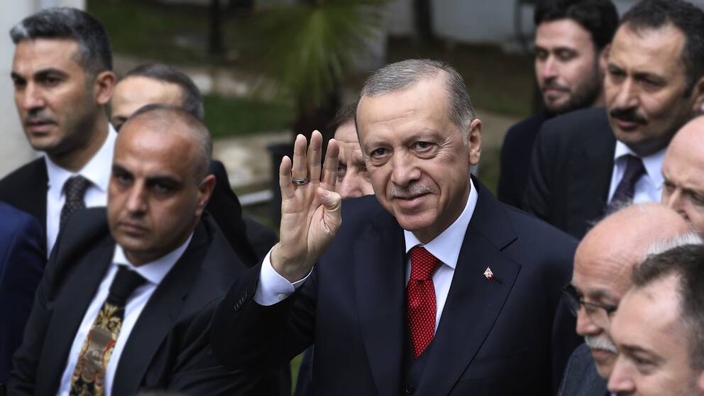 Bild på Turkiets president Recep Tayyip Erdogan.