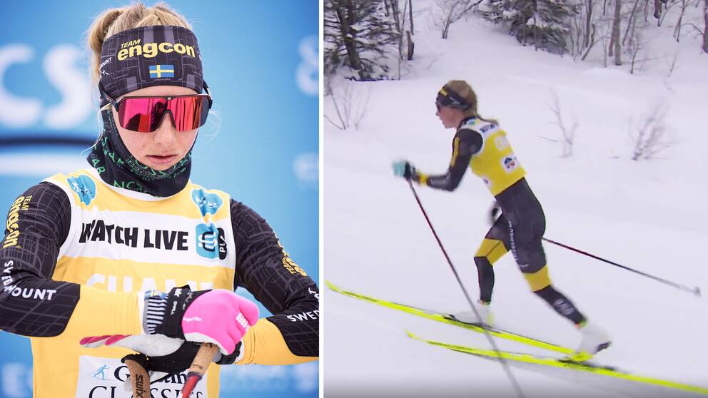 Ida Dahl hade en tung dag och leder nu totalen med en ynka poäng.