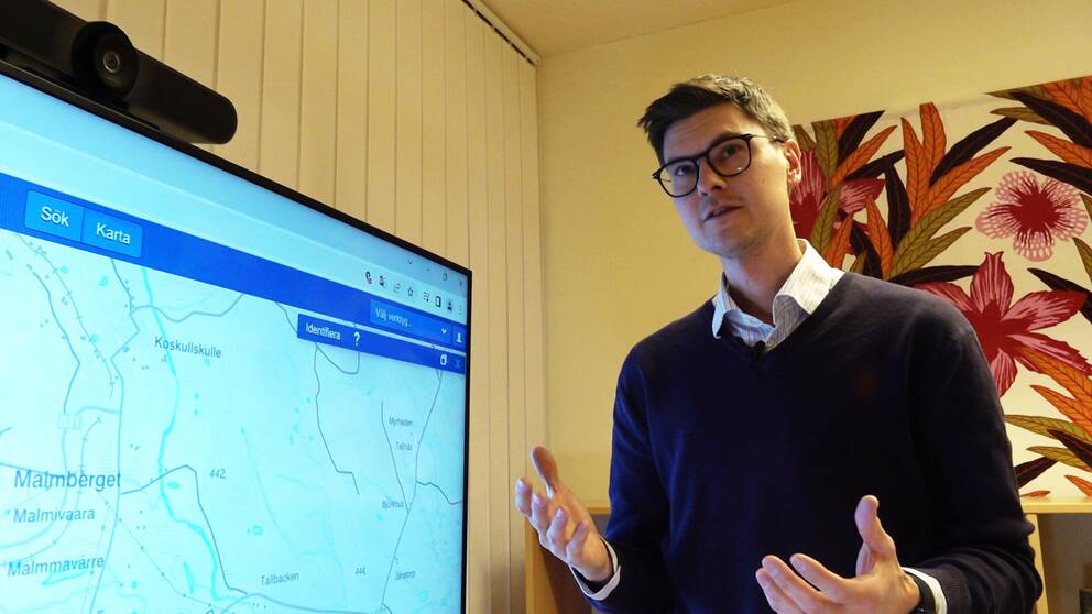 en bild på området som berörs samt Gällivare kommuns Alexander Kult.