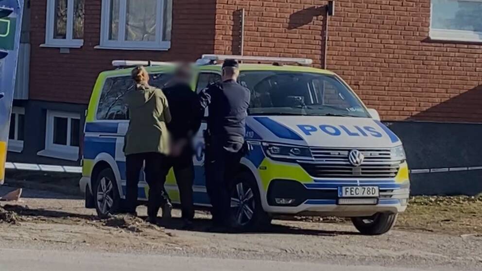 Gripande av misstänkt.