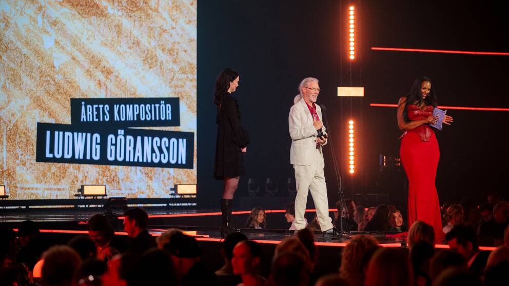 Ludwig Göranssons pappa Tomas tar emot Grammispriset 2023