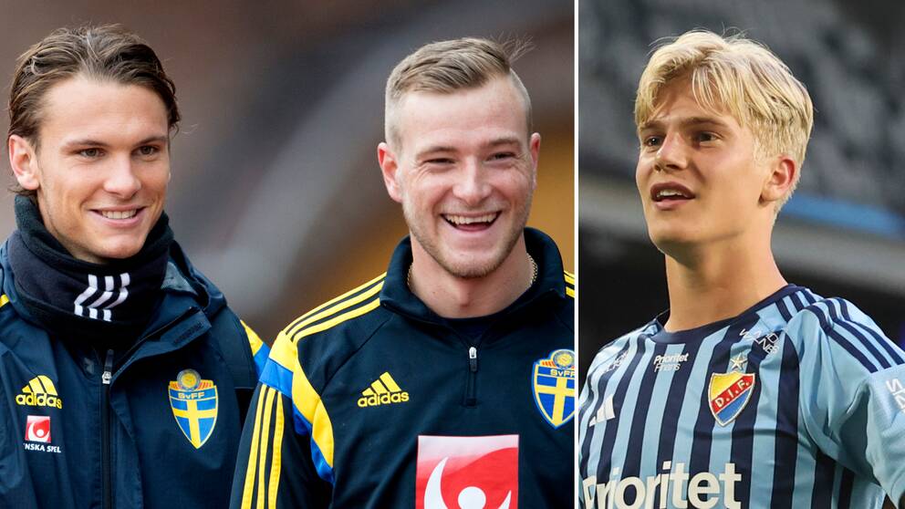 Albin Ekdal, John Guidetti och Lucas Bergvall.