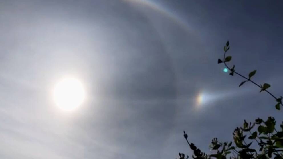 Halo på himlen över Kvinnersta