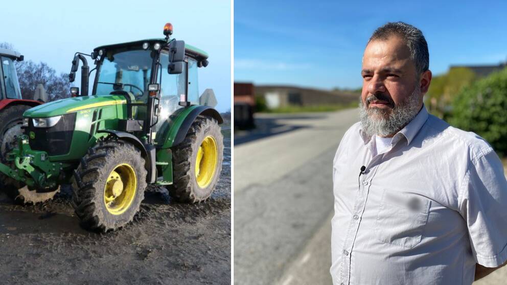 Taxichauffören Ahmad El Saleh ringde 112 och gjorde första hjälpen på kvinnan som låg livlös i leran på en gård i Malmö efter att ha blivit släpad efter en traktor.