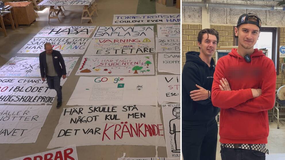 För att inget opassande ska slinka igenom anordnar Thörnströmska gymnasiet en tävling för studentflaken.