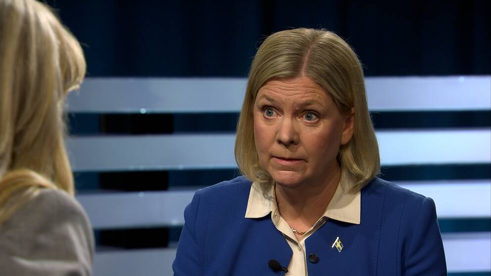 Socialdemokraternas partiledare Magdalena Andersson bemöter kritiken om S-ledamoten Jamal El-Haj