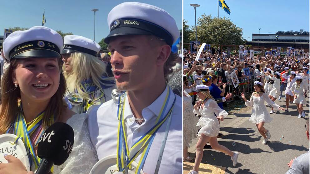 Studenter från Alléskolan i Hallsberg