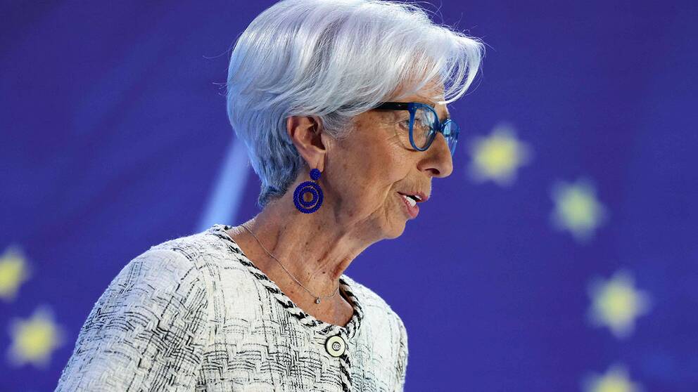 Christine Lagarde, ordförande för Europeiska centralbanken, ECB, uttalade sig efter mötet med ECB:s styrelseråd i Frankfurt, Tyskland.