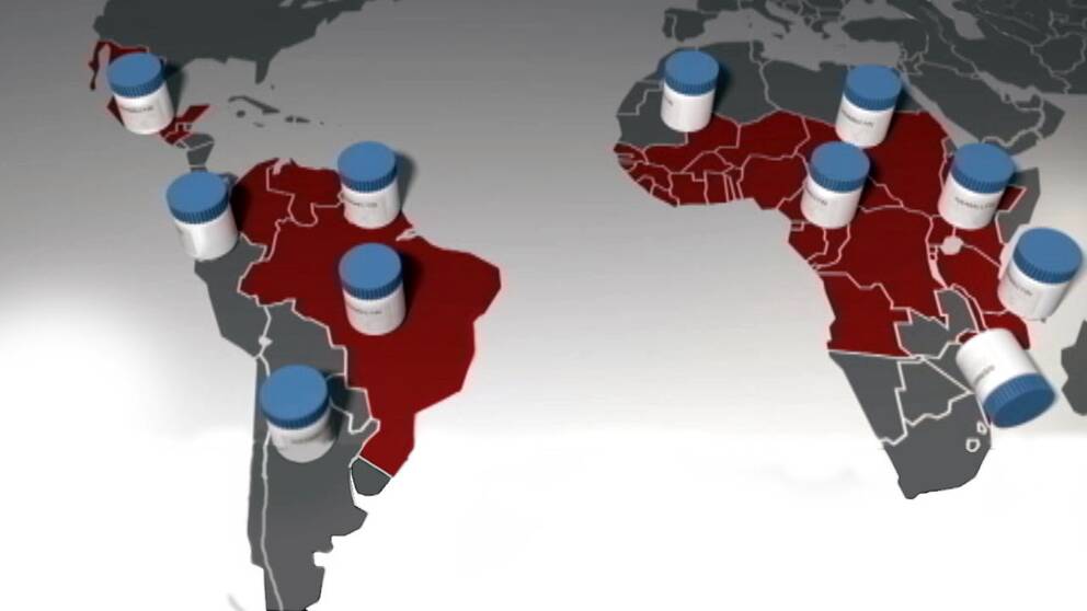 Flodblindhet är ett stort problem i Latinamerika och Afrika.