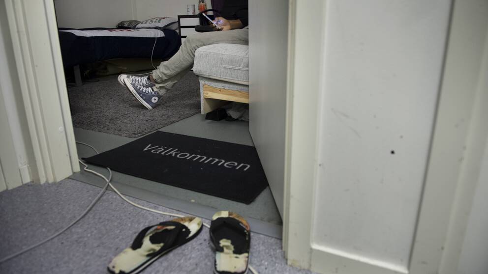 Bild från ett flyktingboende för ensamkommande barn.