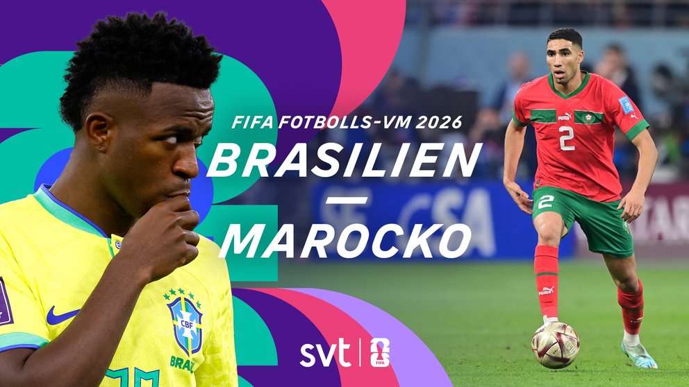 Fotboll: Brasilien-Marocko