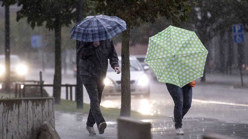 Regn och åska drog in över Västsverige under tisdagen