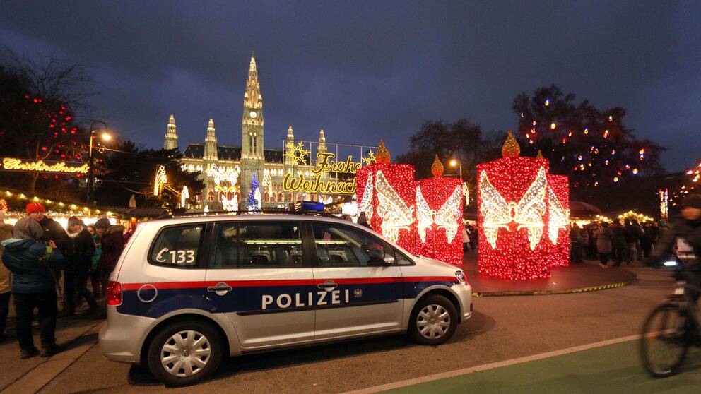 Österikisk polis i Wien.
