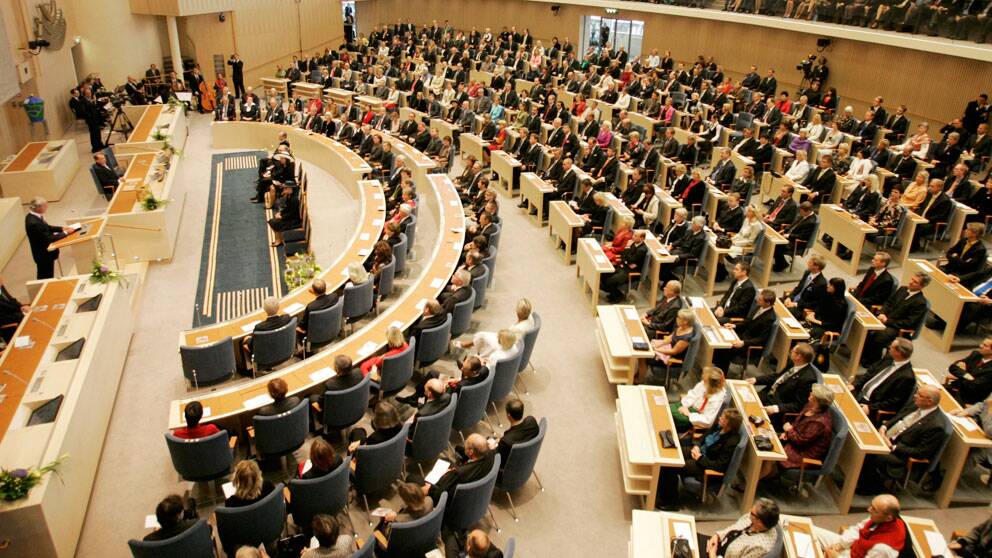 Sveriges riksdag under Riksmötets öppnande.