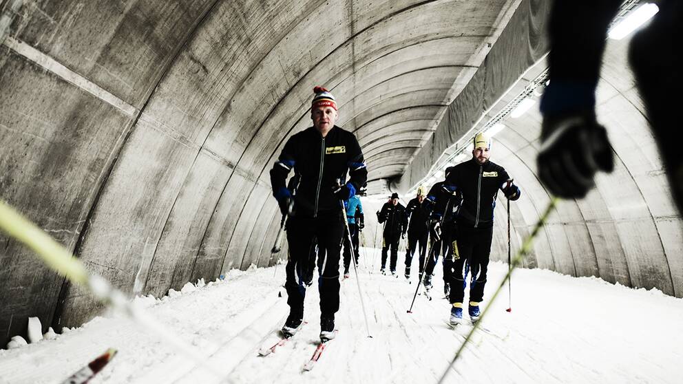 Torsby Ski Tunnel.1,3 km vinterspår i en betongvärld.