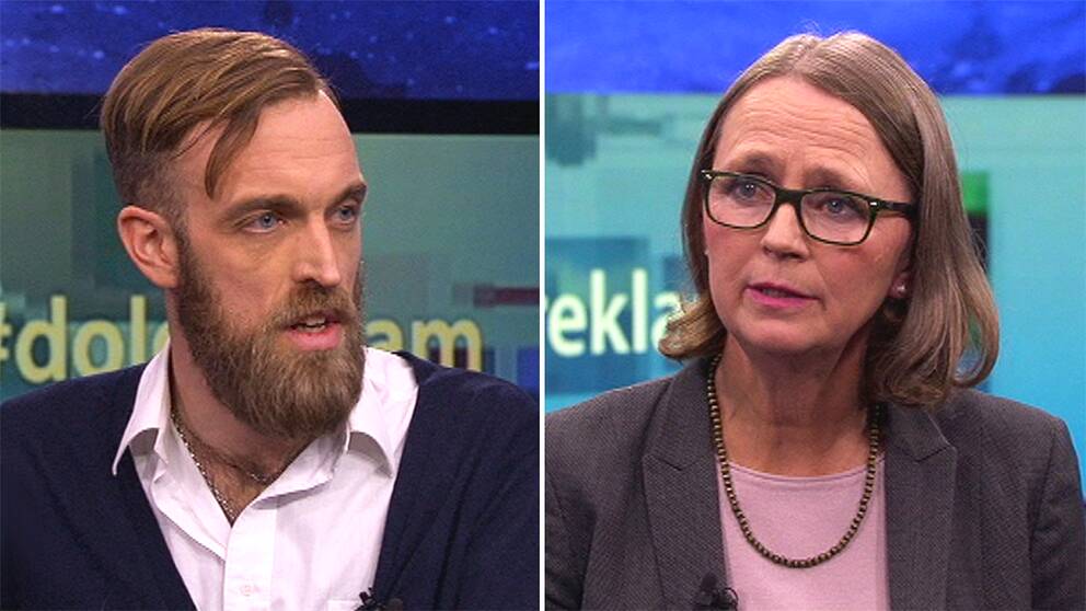Gustav Martner, grundare på Digital Reliance och Cecilia Tisell, ställföreträdande konsumentombudsman.