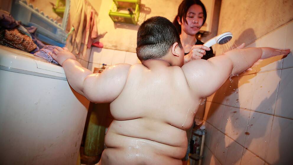 Den största delen av världens sjukligt feta barn bor i Asien. 