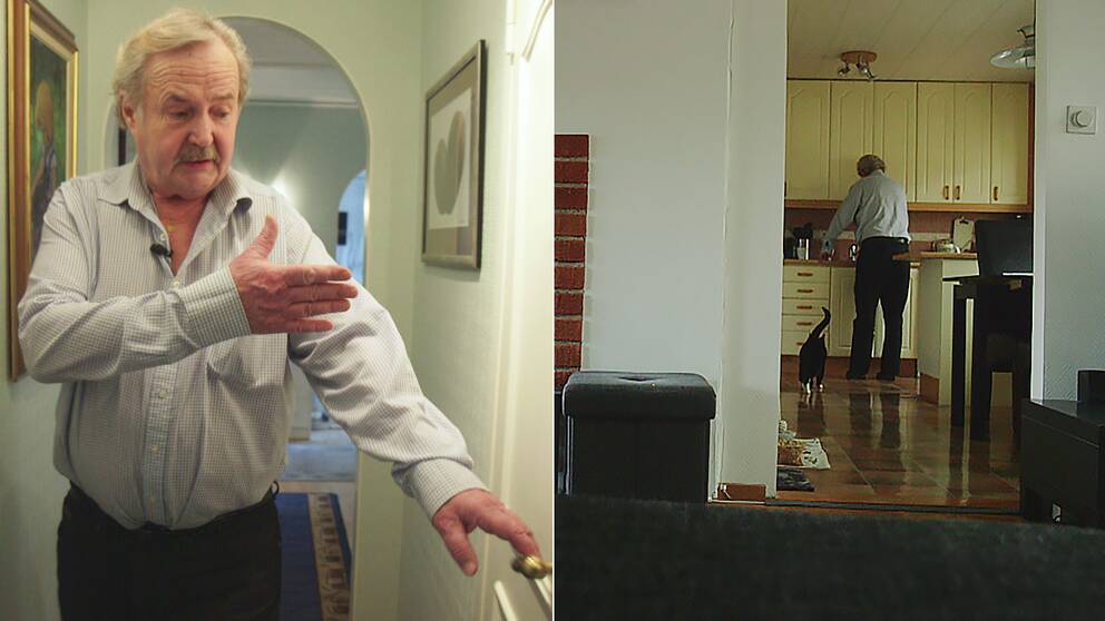 Bertil Paulsson bor i en villa på 224 kvadratmeter. Han vill flytta till mindre men flyttskatten gör att det blir för dyrt.