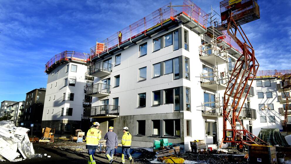 STOCKHOLM 2013-11-27 En byggarbetsplats i Fruängen där 1000 lägenheter byggs. Foto: Tomas Oneborg / SvD / TT / Kod 30142 ** OUT DN och Dagens Industri (även arkiv) och Metro **