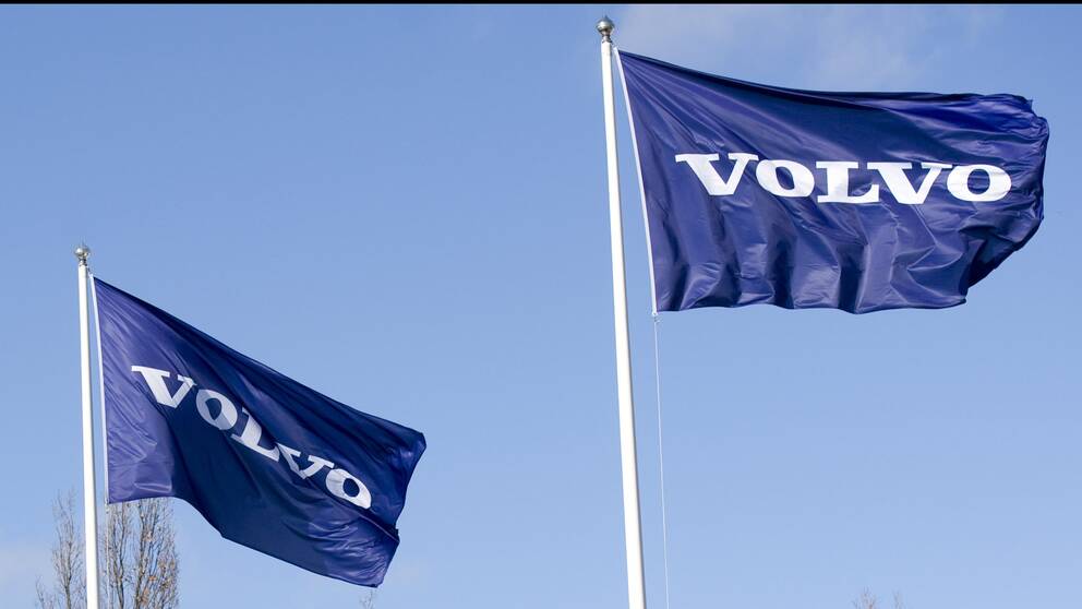 Volvo logga flaggor