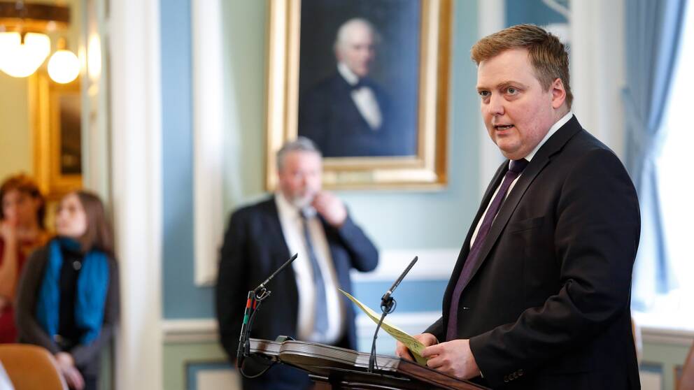 Islands statsminister Sigmundur David Gunnlaugsson.