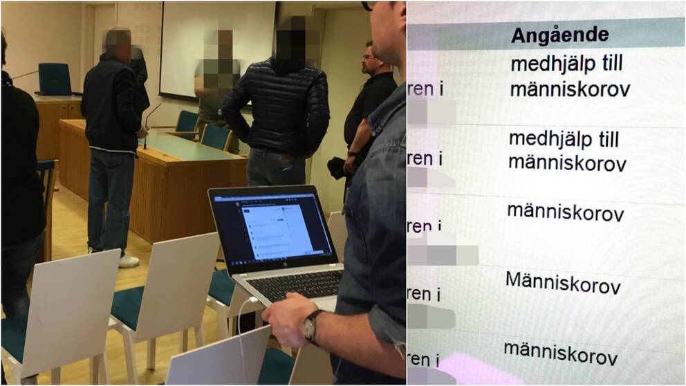 Gävle tingsrätt, häktningsförhandling.