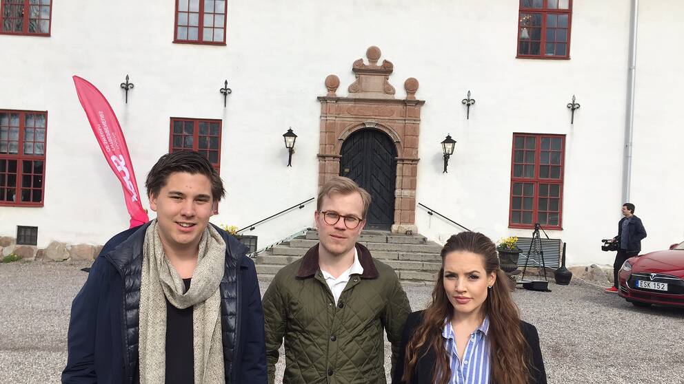 Dan Lainio och Malte Jansson från Eskilstuna och Tilda Forsgren från Katrineholm är några av entreprenörer på årskongressen som drar igång på Sundbyholms slott idag.