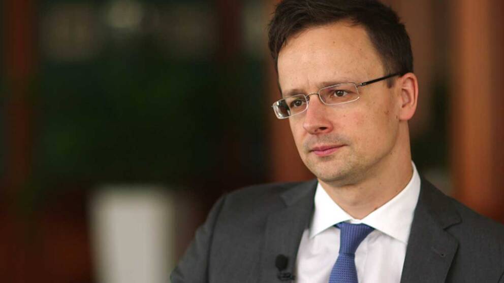 Ungerns utrikesminister Péter Szijjártó.
