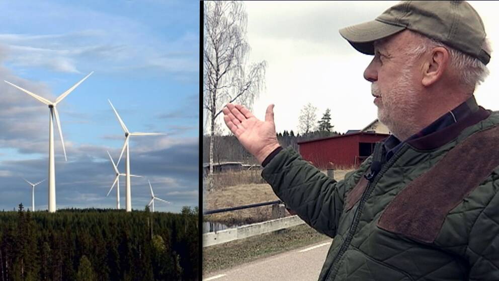 Planerad vindkraftpark vid Målarberget mellan Norberg och Avesta.