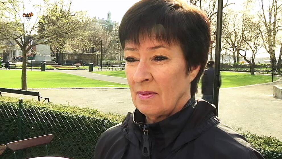 Mona Sahlin intervjuas av Expressen.