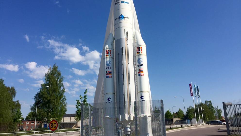 Rymdraket Ariane 5 i Linköping