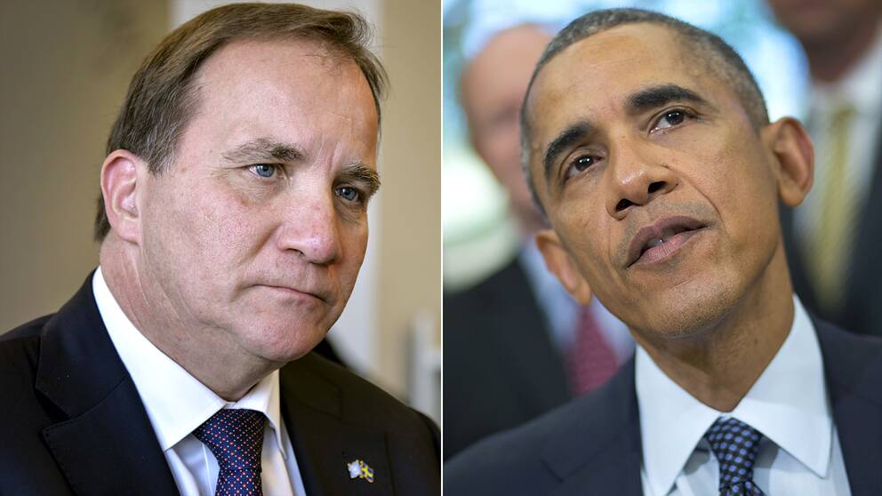 Sveriges statsminister Stefan Löfven (S) på plats i Washington DC för det nordisk-amerikanska mötet med USA:s president Barack Obama.