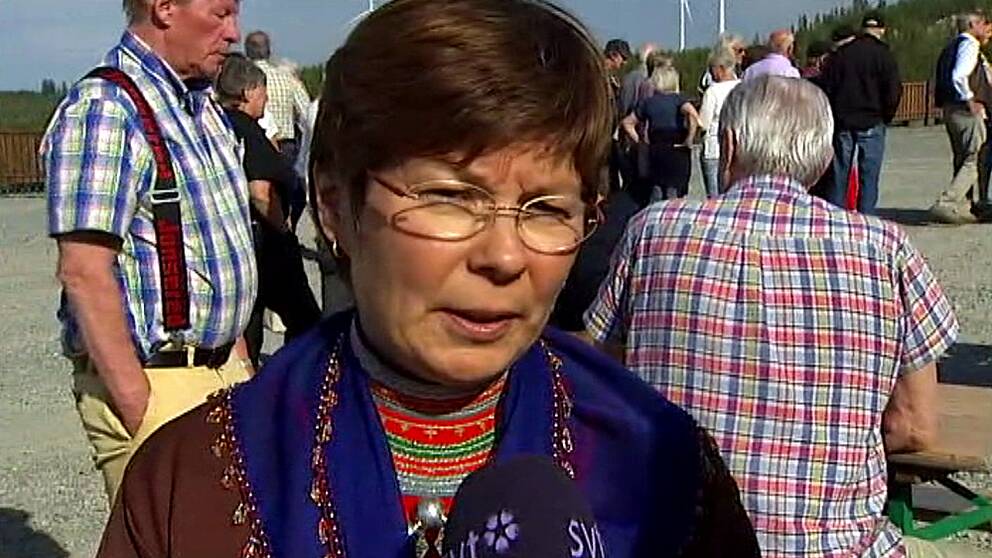 En bild på Marianne Persson, ordförande i  Jijnjevaerie sameby.