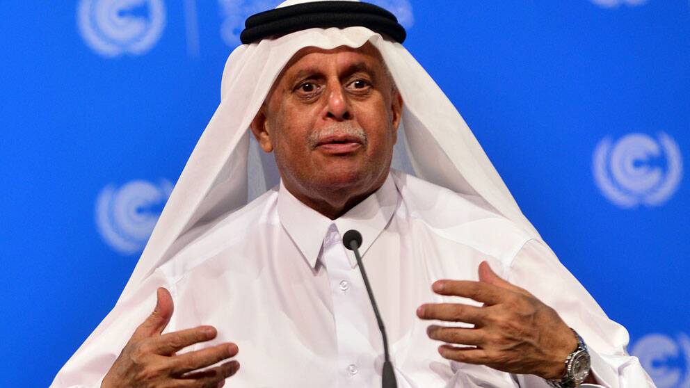 Klimatmötets ordförande Abdullah bin Hamad Al-Attiyah.