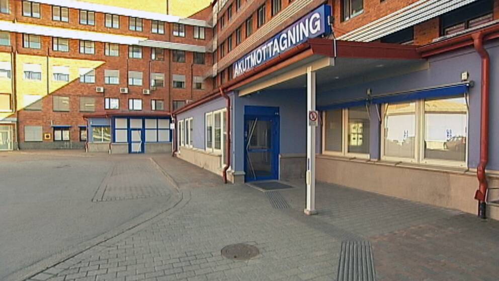 Entrén till akutmottagningen på Centralsjukhuset i Karlstad